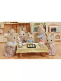 Sylvanian Families Milk Rabbit Family toy set, imported from the UK