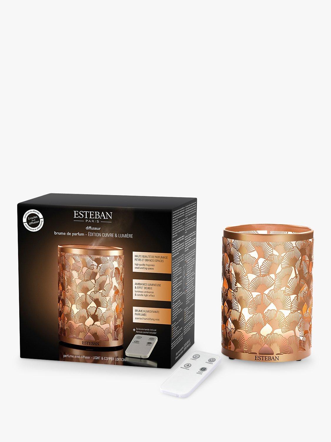 Copper Metal Electric Mist Diffuser with Candle Effect Lighting