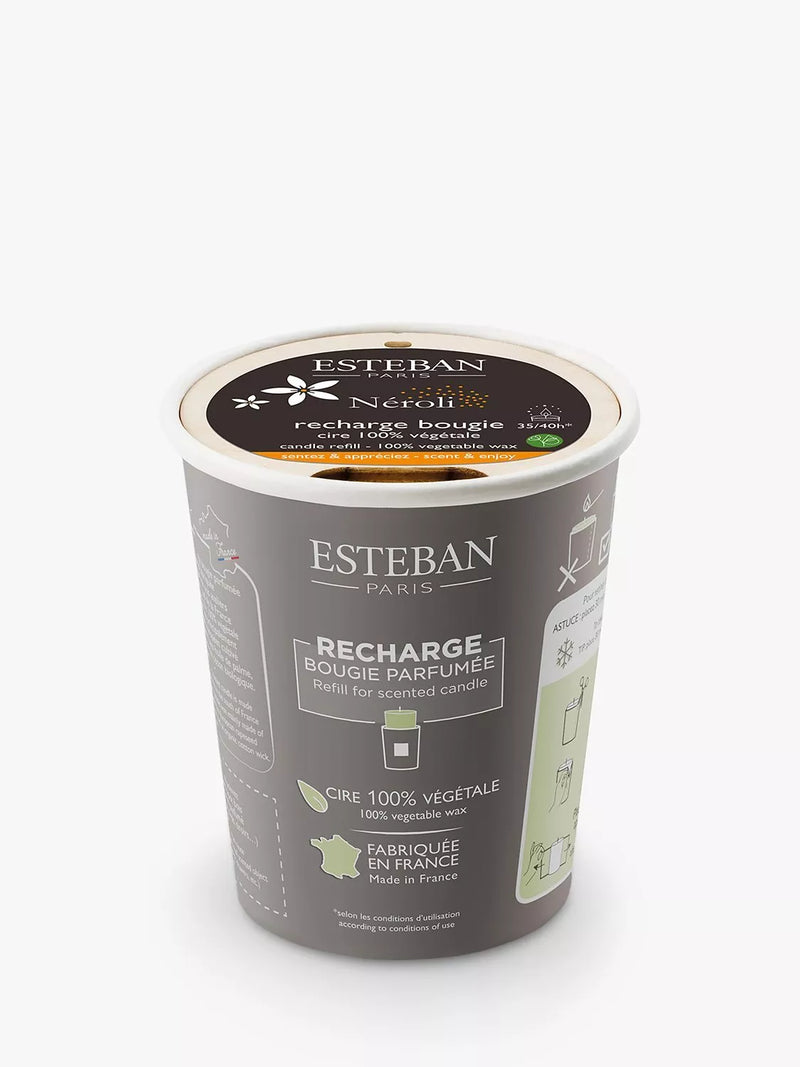 Esteban neroli scented candle refill 180g - British product