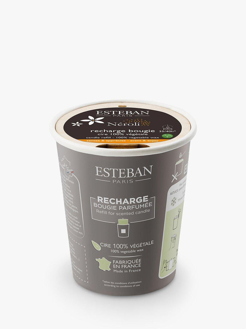 Esteban neroli scented candle refill 180g - British product