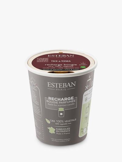 John Lewis Esteban Teck & Tonka Scented Candle Refill 180g - اشترِ عبر الإنترنت من McGrocer