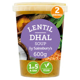 Sainsbury's Lentil Dahl Soup 600g (Serves 2) GOODS Sainsburys   