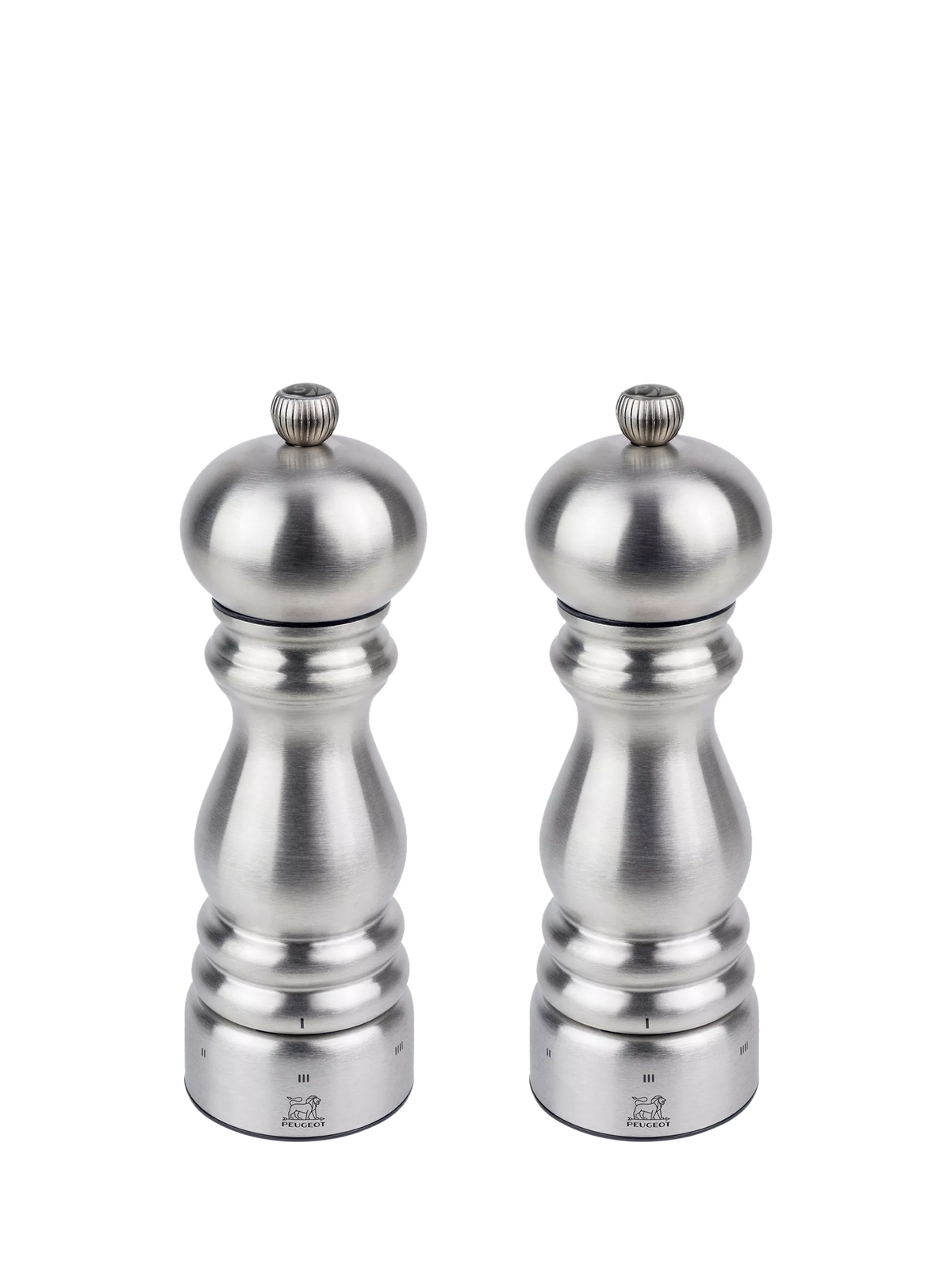 Peugeot Paris Chef salt and pepper mills 18cm silver, UK version