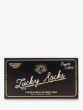 Gentlemen's Hardware lucky socks gift set with three pairs and international icons, UK version