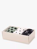 Gentlemen's Hardware lucky socks gift set with three pairs and international icons, UK version
