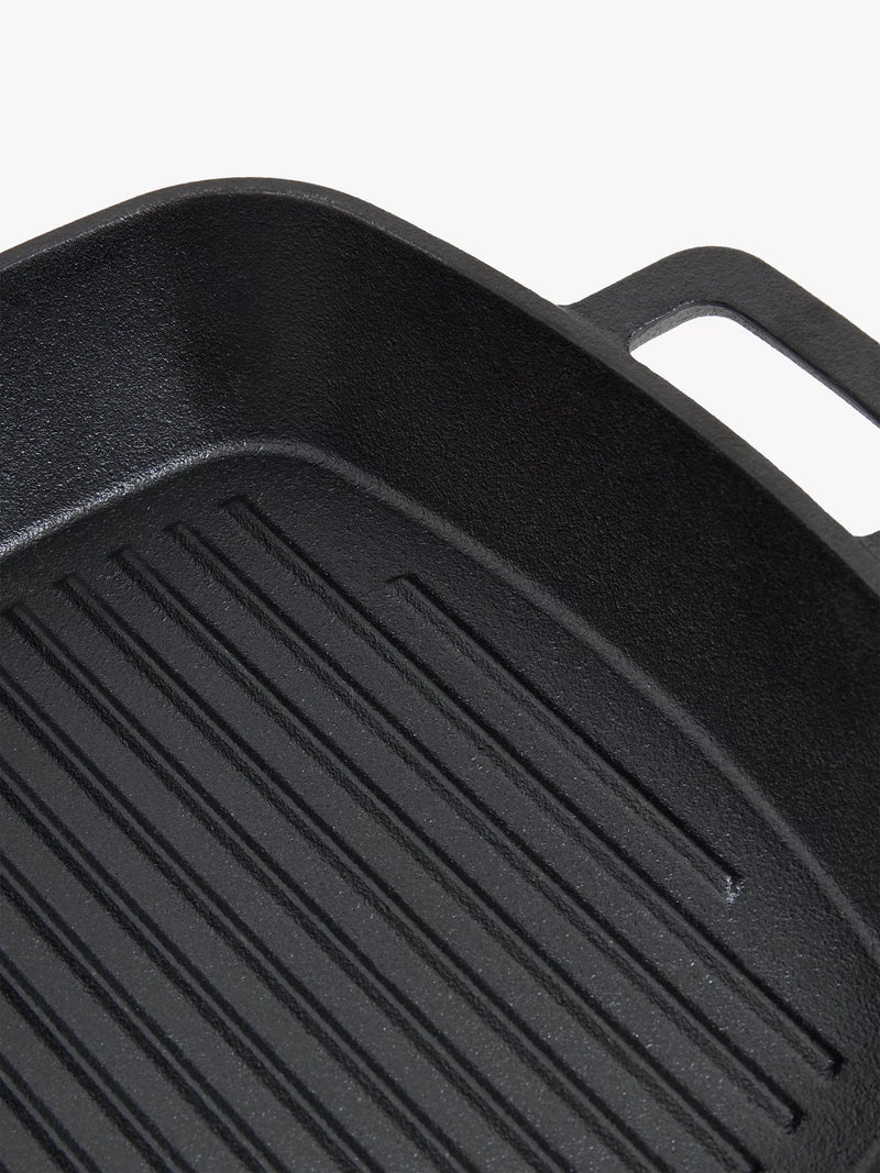 John Lewis cast iron square grill pan 26cm, UK version