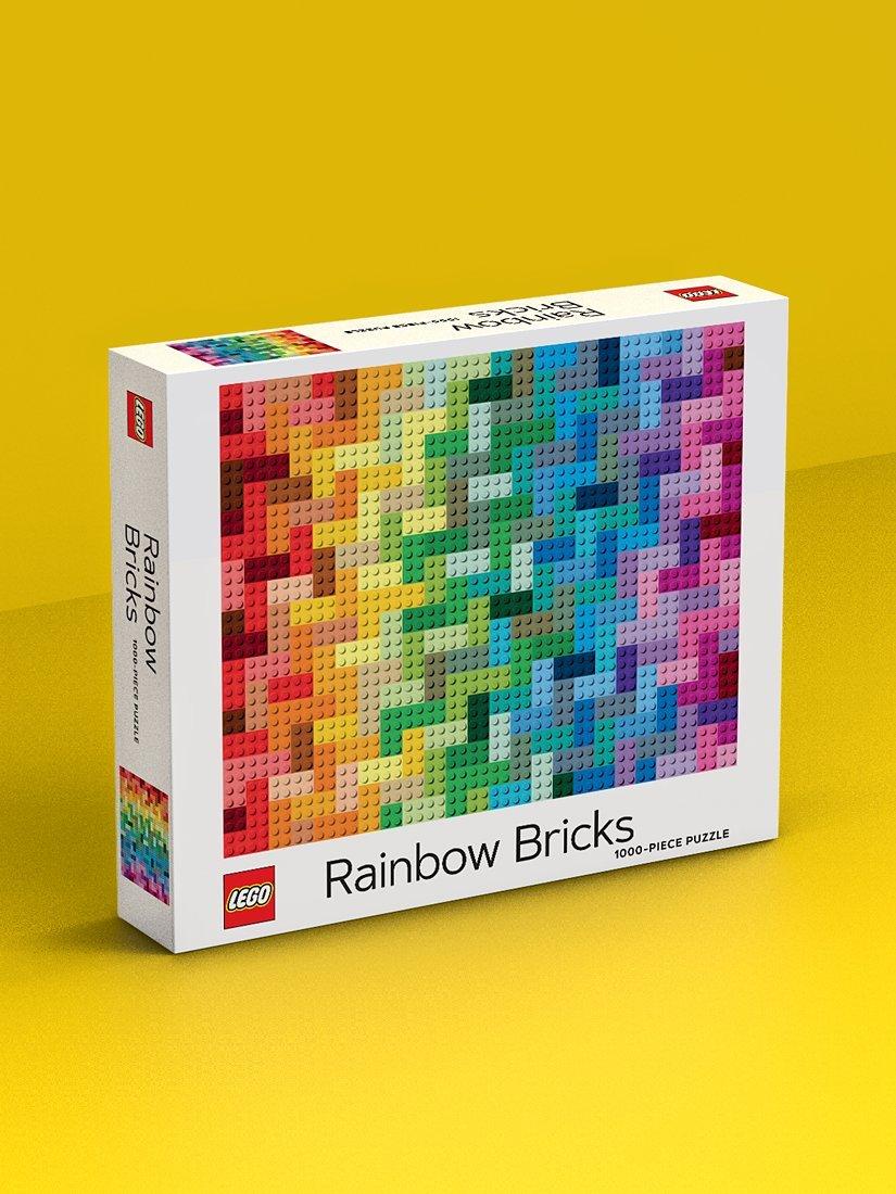 Chronicle Books LEGO Rainbow Bricks jigsaw puzzle 1000 pieces - British product