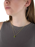 E.W Adams 9ct gold amethyst pear drop earrings - British product
