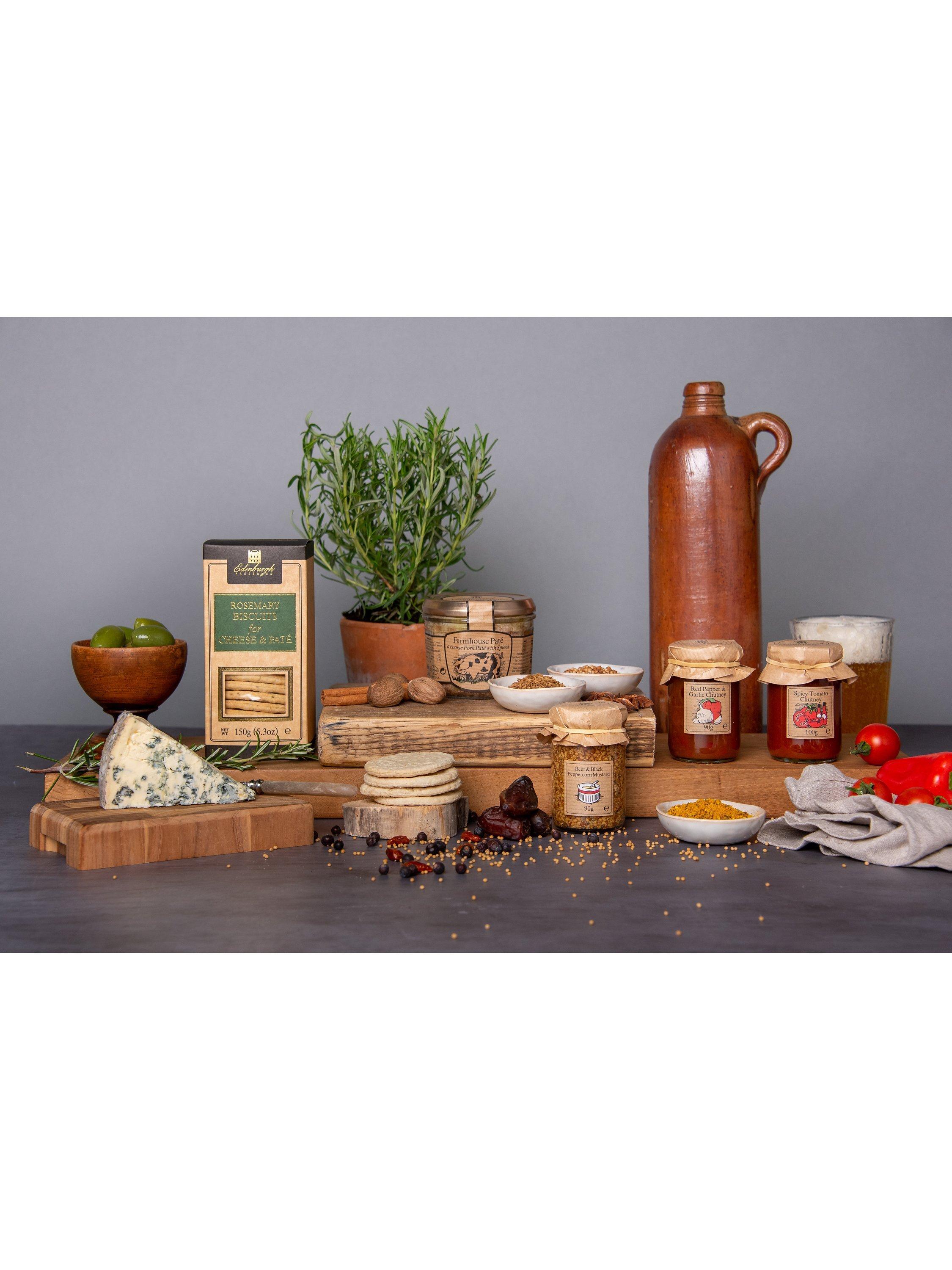 Edinburgh Preserves Ploughman's Box gift set 610g - British product