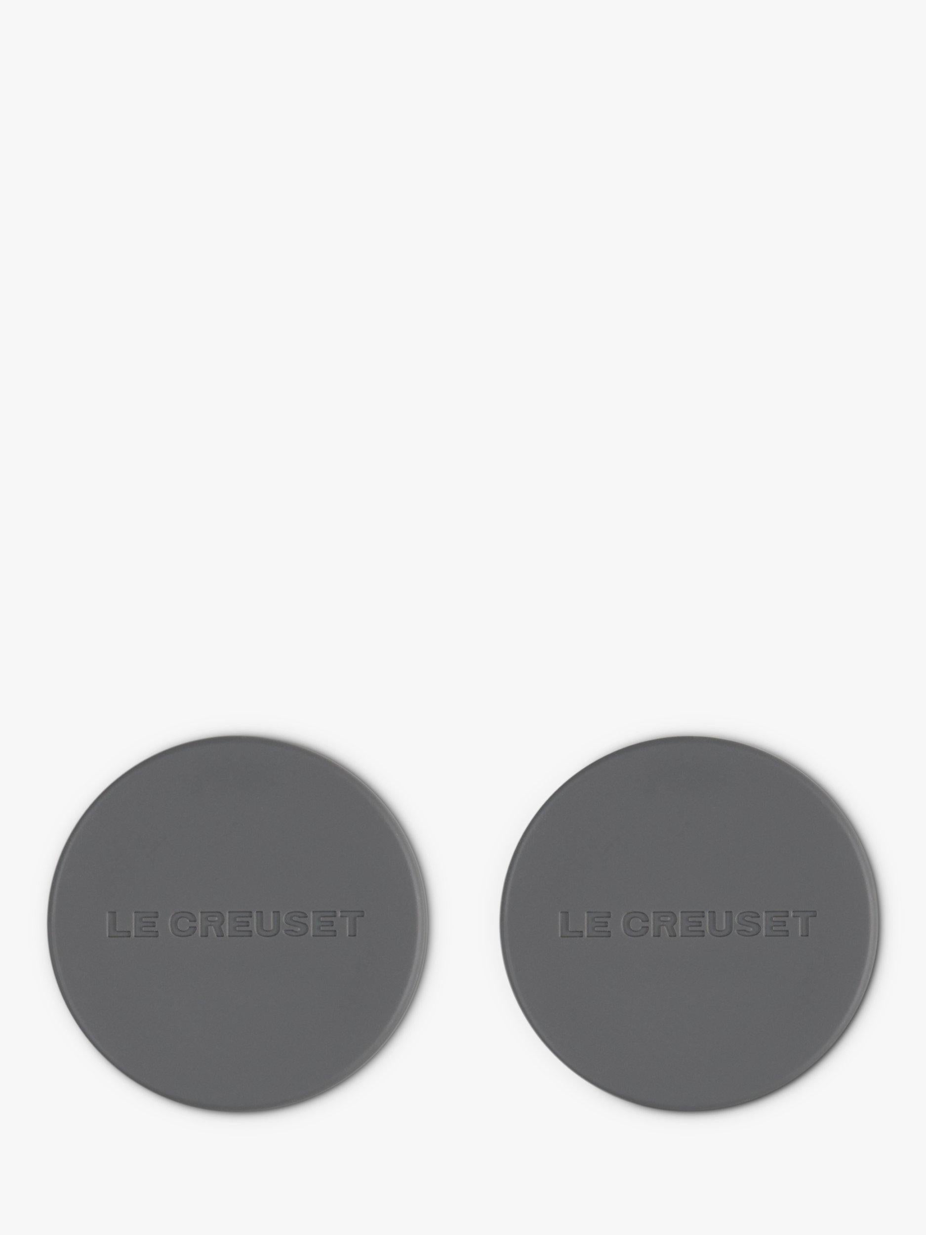 Le Creuset Silikon-Mühlenkappen Set mit 2 Stück Flint (britische Marke)