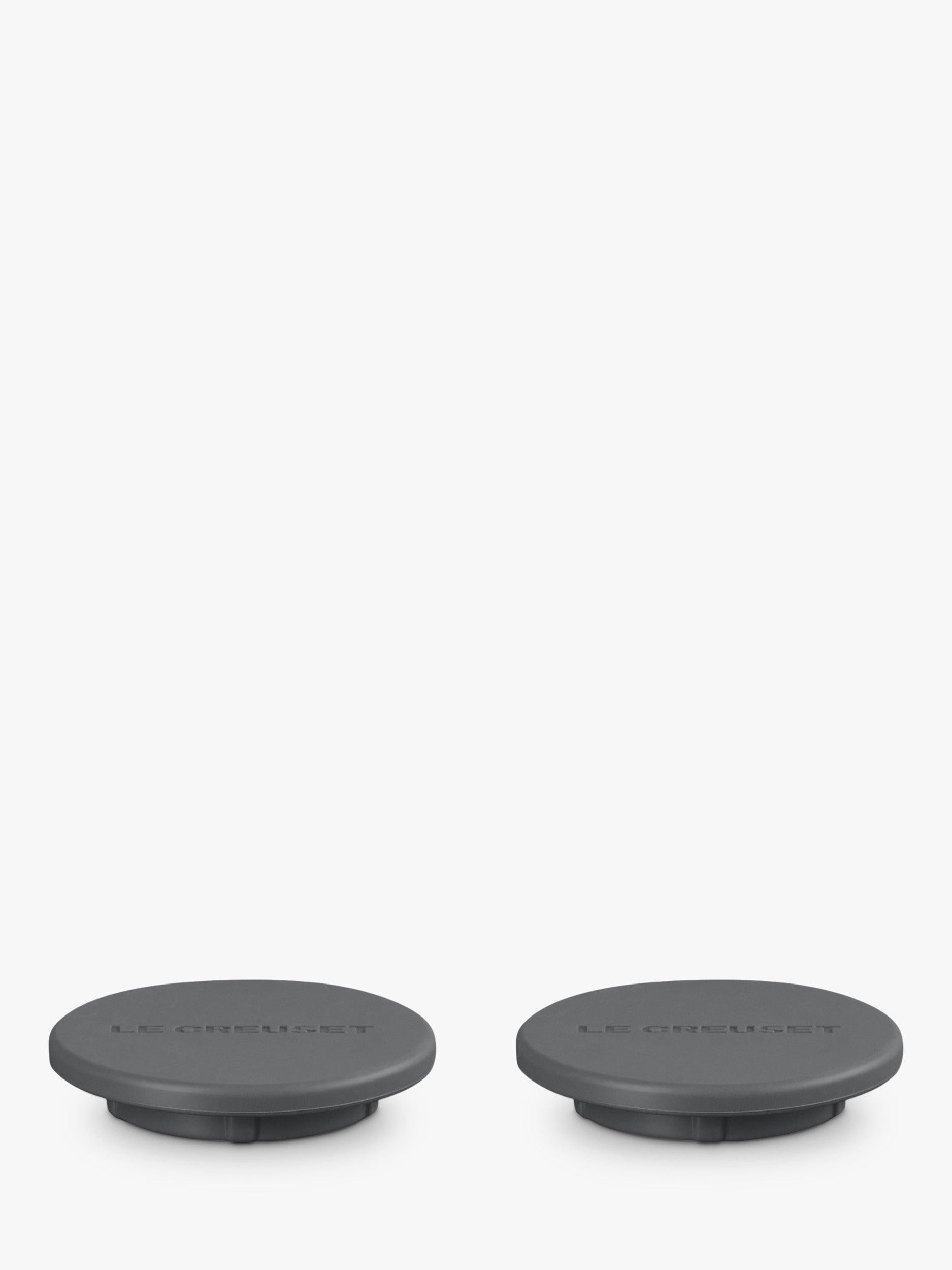 Le Creuset Silikon-Mühlenkappen Set mit 2 Stück Flint (britische Marke)