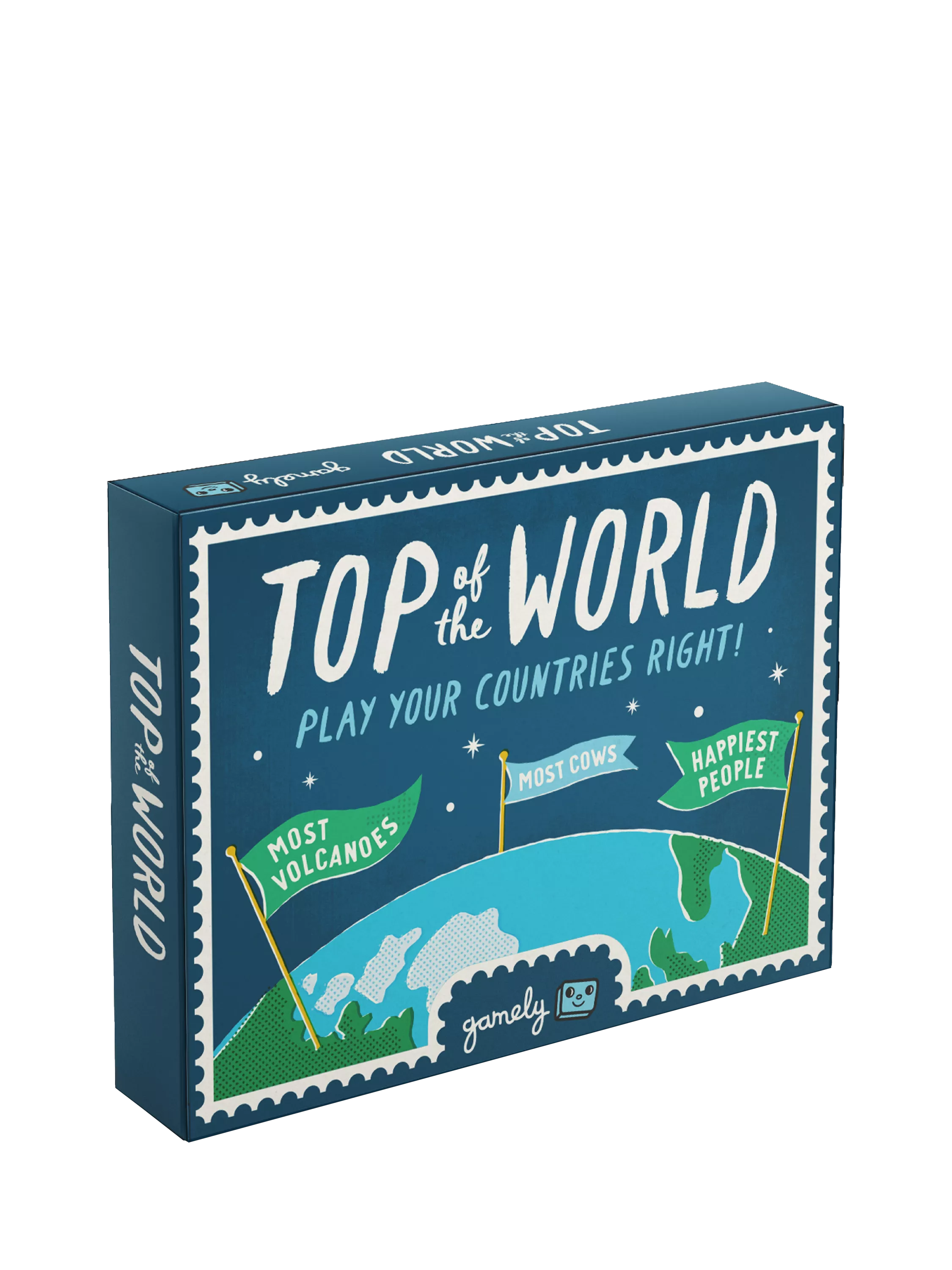Gamely Top of the World trivia card game, UK version