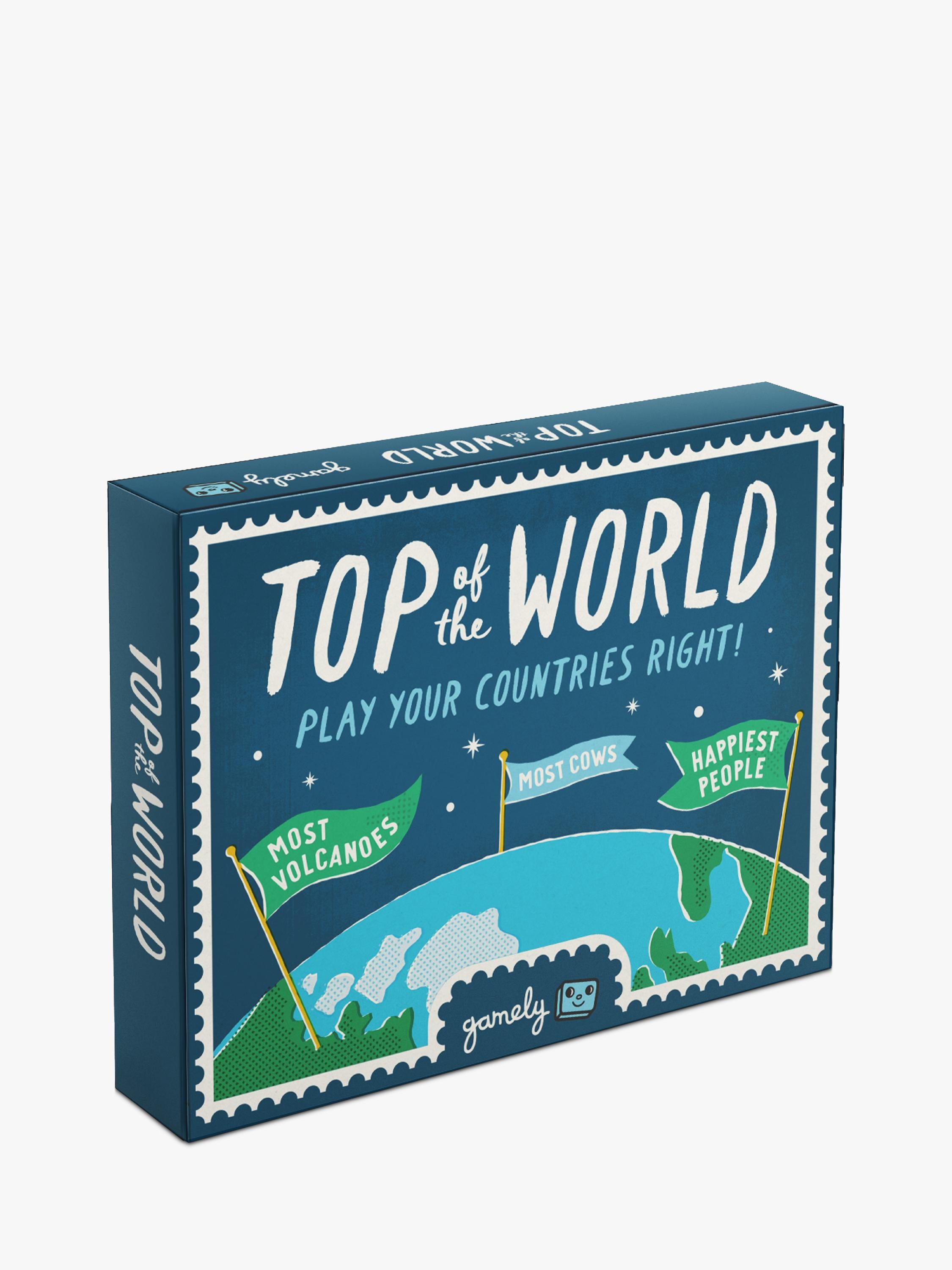 Gamely Top of the World trivia card game, UK version