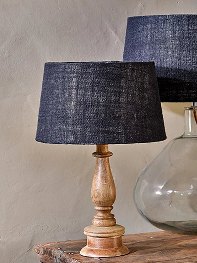 Nkuku Dia jute lampshade with drum shape, 30.5cm (British brand)
