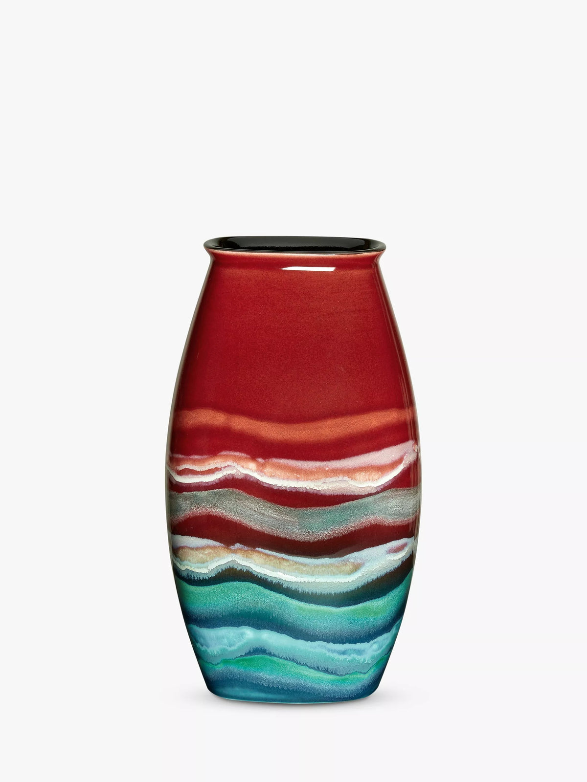 Poole Pottery مزهرية Manhattan بارتفاع 26 سم - منتج بريطاني