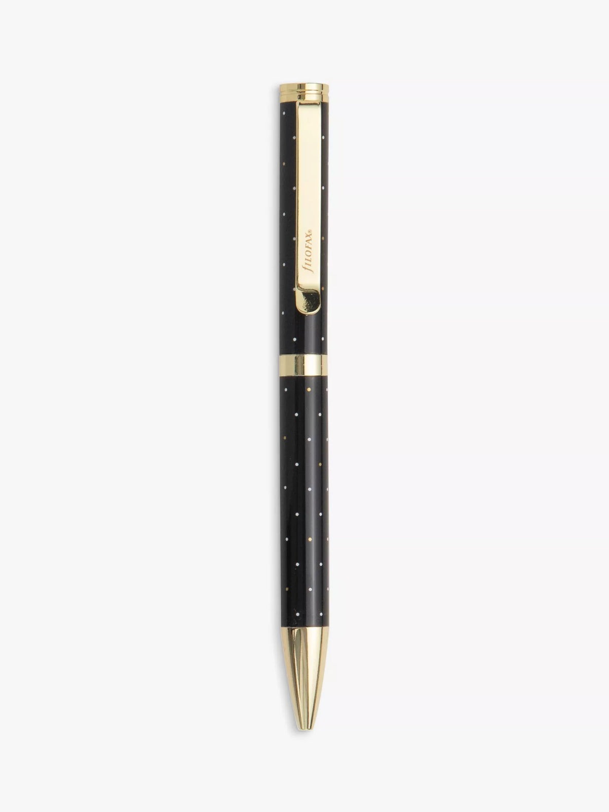 Filofax Moonlight black ballpoint pen, 1mm nib (British brand)