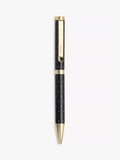 Filofax Moonlight black ballpoint pen, 1mm nib (British brand)