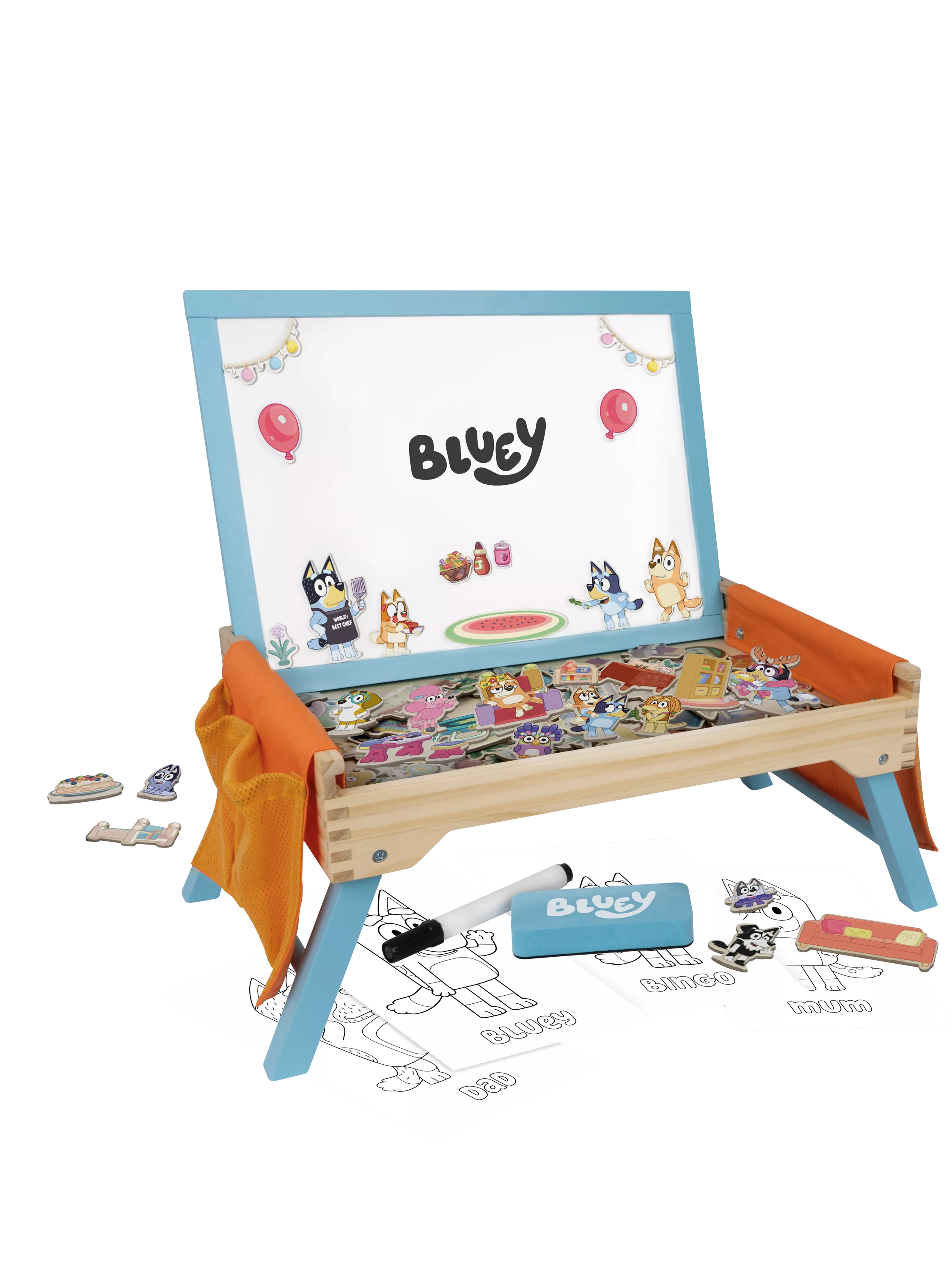 Bluey activity creation station with 100 magnets, imported from the UK