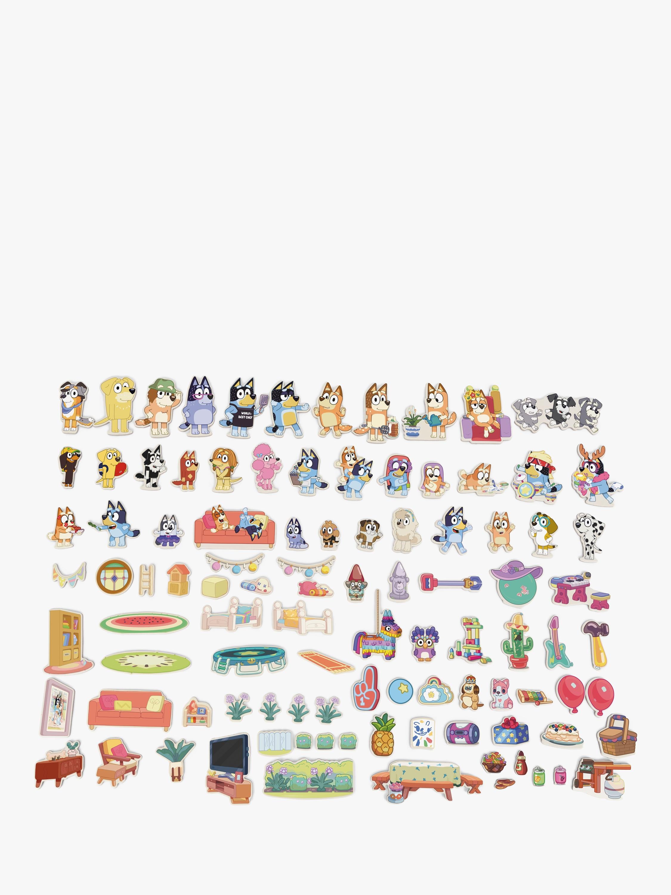Bluey activity creation station with 100 magnets, imported from the UK