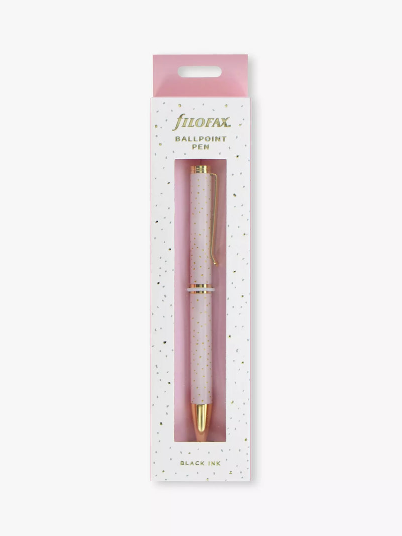 Filofax Confetti ballpoint pen pink - British product