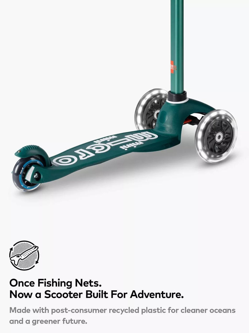 Micro Scooters Mini Eco Deluxe LED scooter green - British product