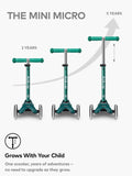 Micro Scooters Mini Eco Deluxe LED scooter green - British product