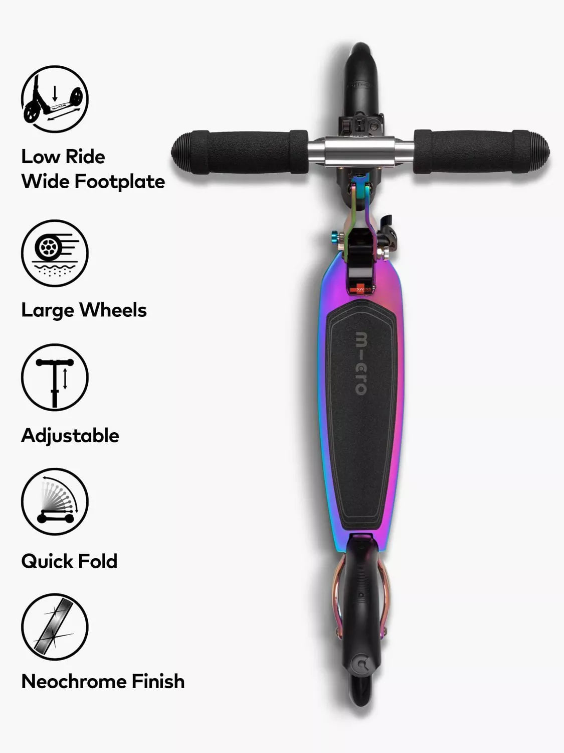Micro Scooters Classic large wheel neochrome scooter, UK version