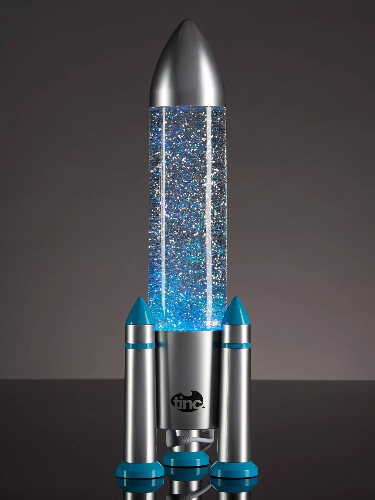 Tinc Rocket Glitter Lamp Multi (British brand)