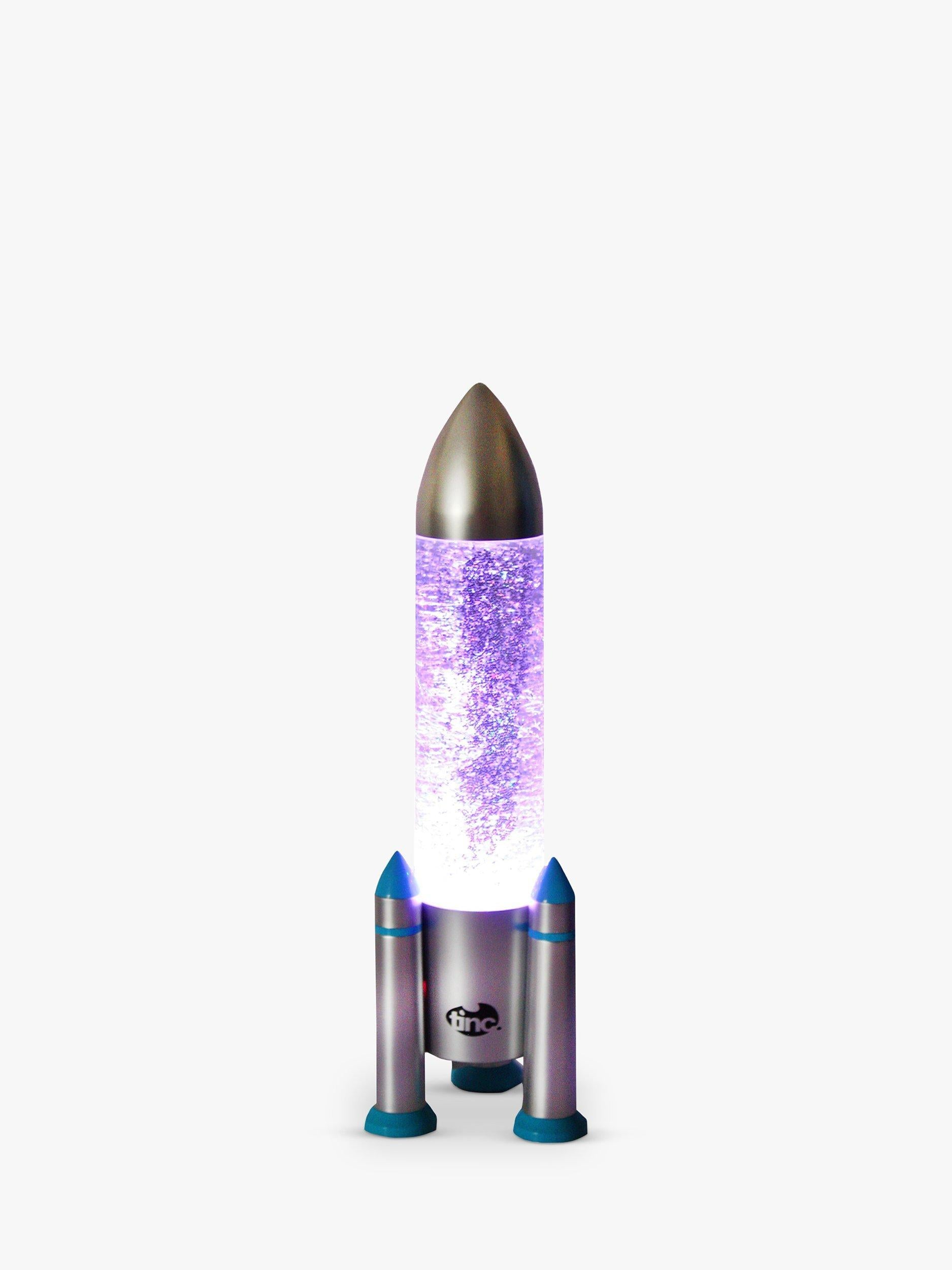 Tinc Rocket Glitter Lamp Multi (British brand)