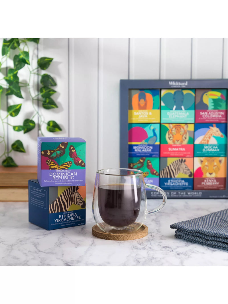 Whittard Coffees of the World ground coffee gift set 405g (British brand)