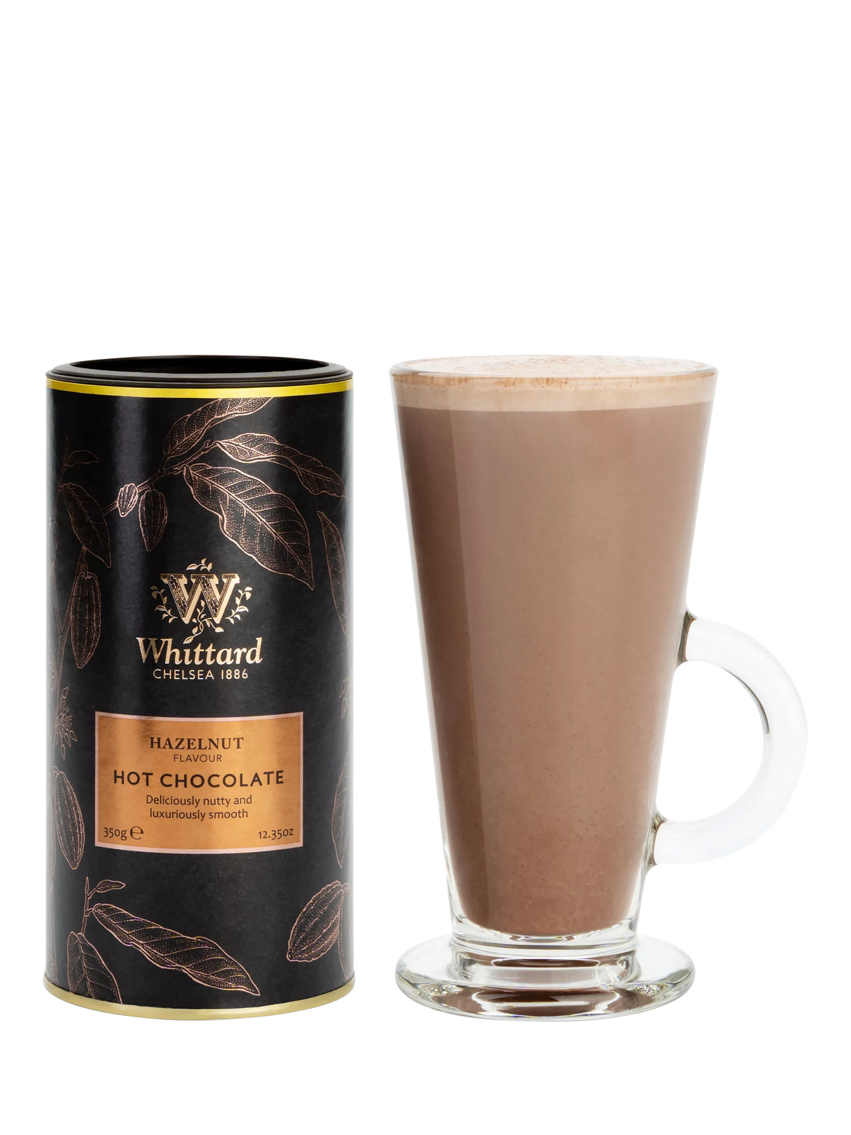 Whittard hazelnut hot chocolate 350g (British brand)