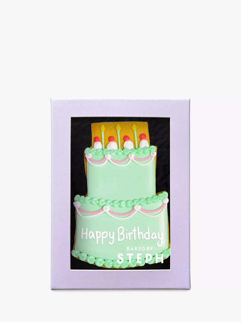 Baked by Steph happy birthday green cookies 66g - British product
