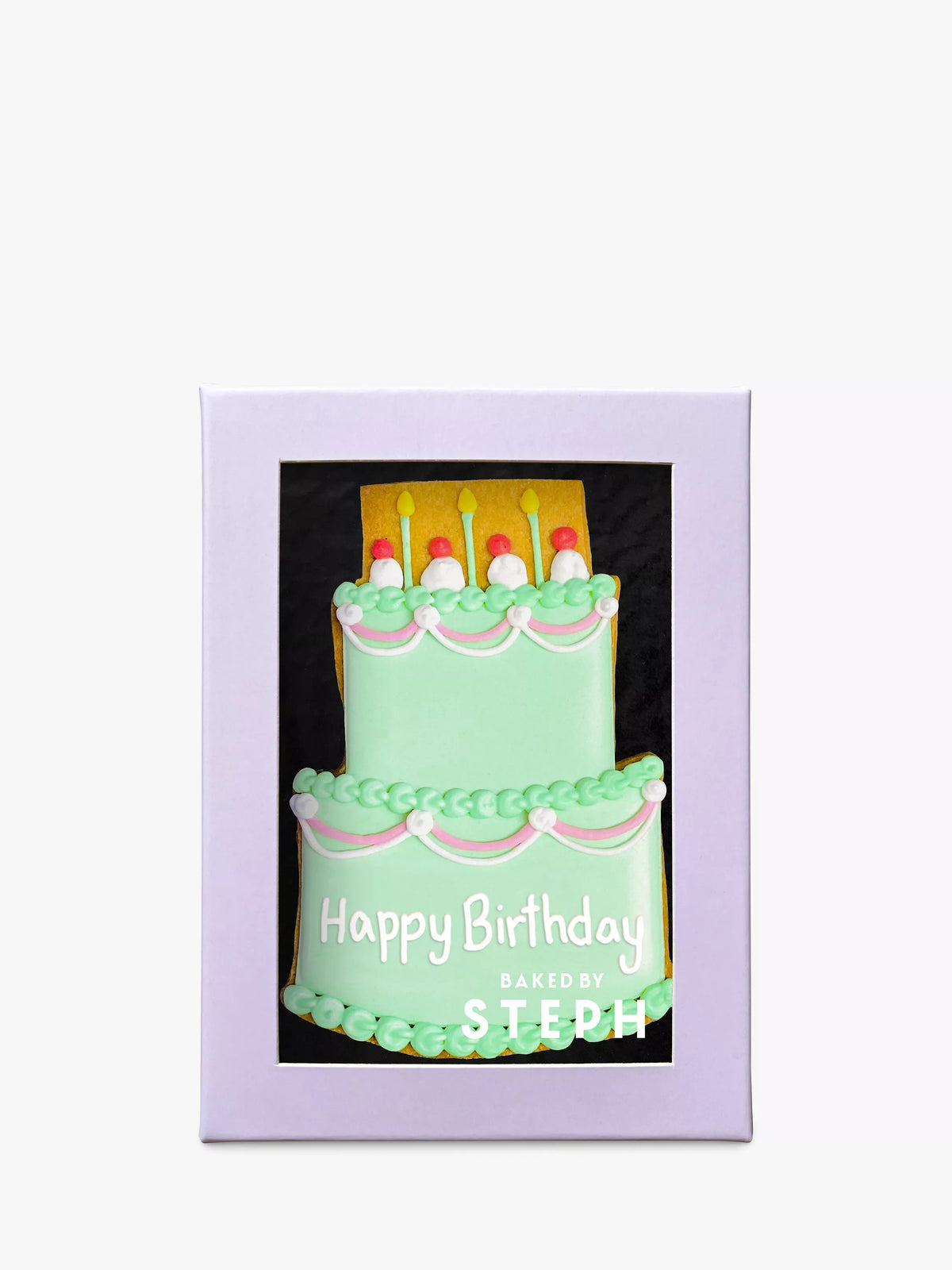 Baked by Steph happy birthday green cookies 66g - British product