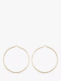 IBB 9ct textured hoop earrings gold - British product