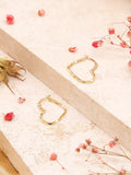 IBB 9ct gold heart hoop earrings, UK version