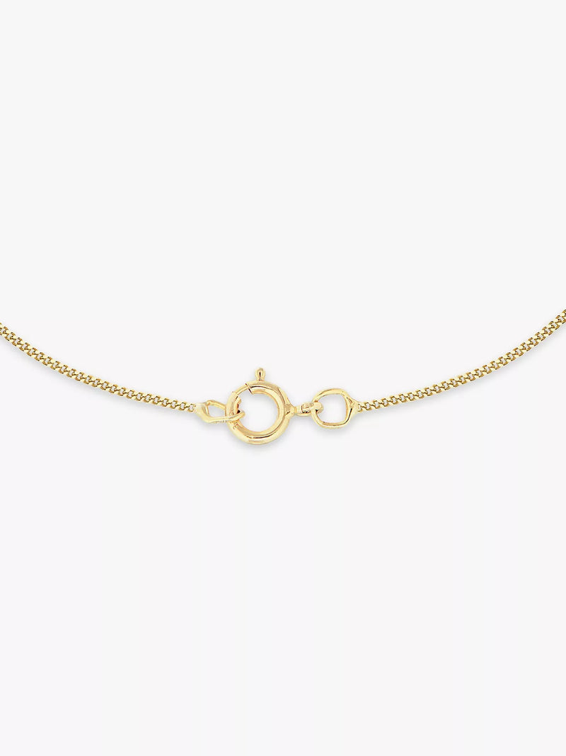 IBB 9ct gold pearl and cubic zirconia pendant necklace, UK version