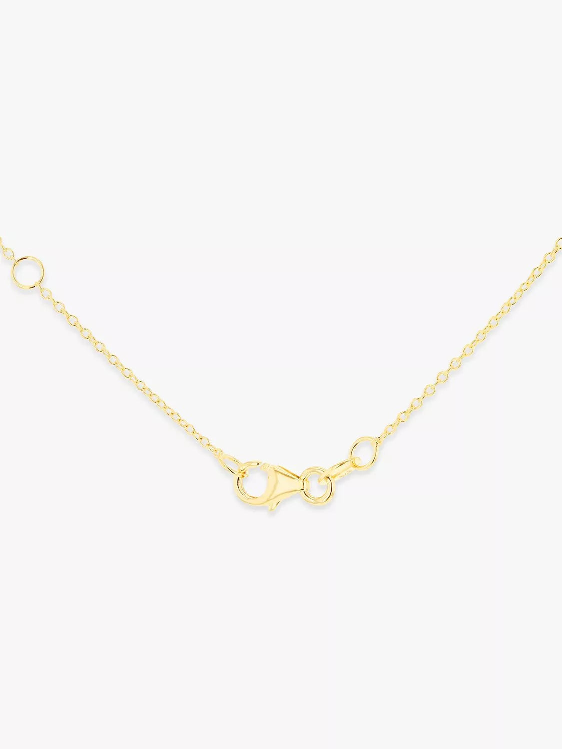 IBB 9ct gold freshwater pearl cubic zirconia pendant necklace 46cm, UK version