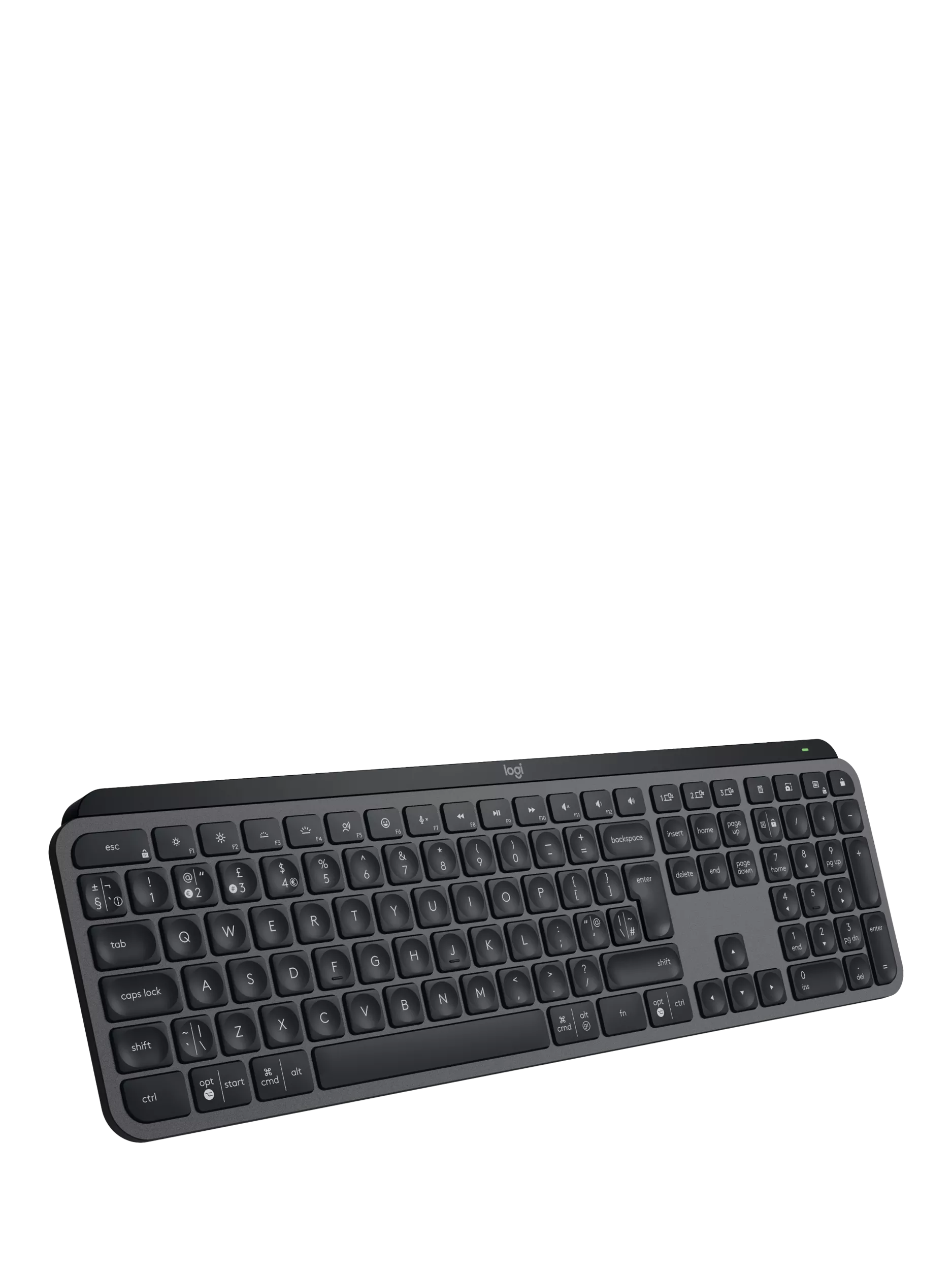 لوحة مفاتيح Logitech MX Keys S اللاسلكية جرافيت - منتج بريطاني