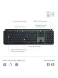 Logitech MX Keys S wireless keyboard graphite - British product
