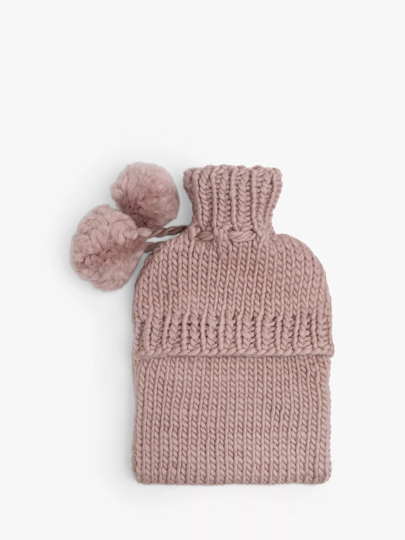 Wool Couture monogram hot water bottle cover knitting kit (British brand)