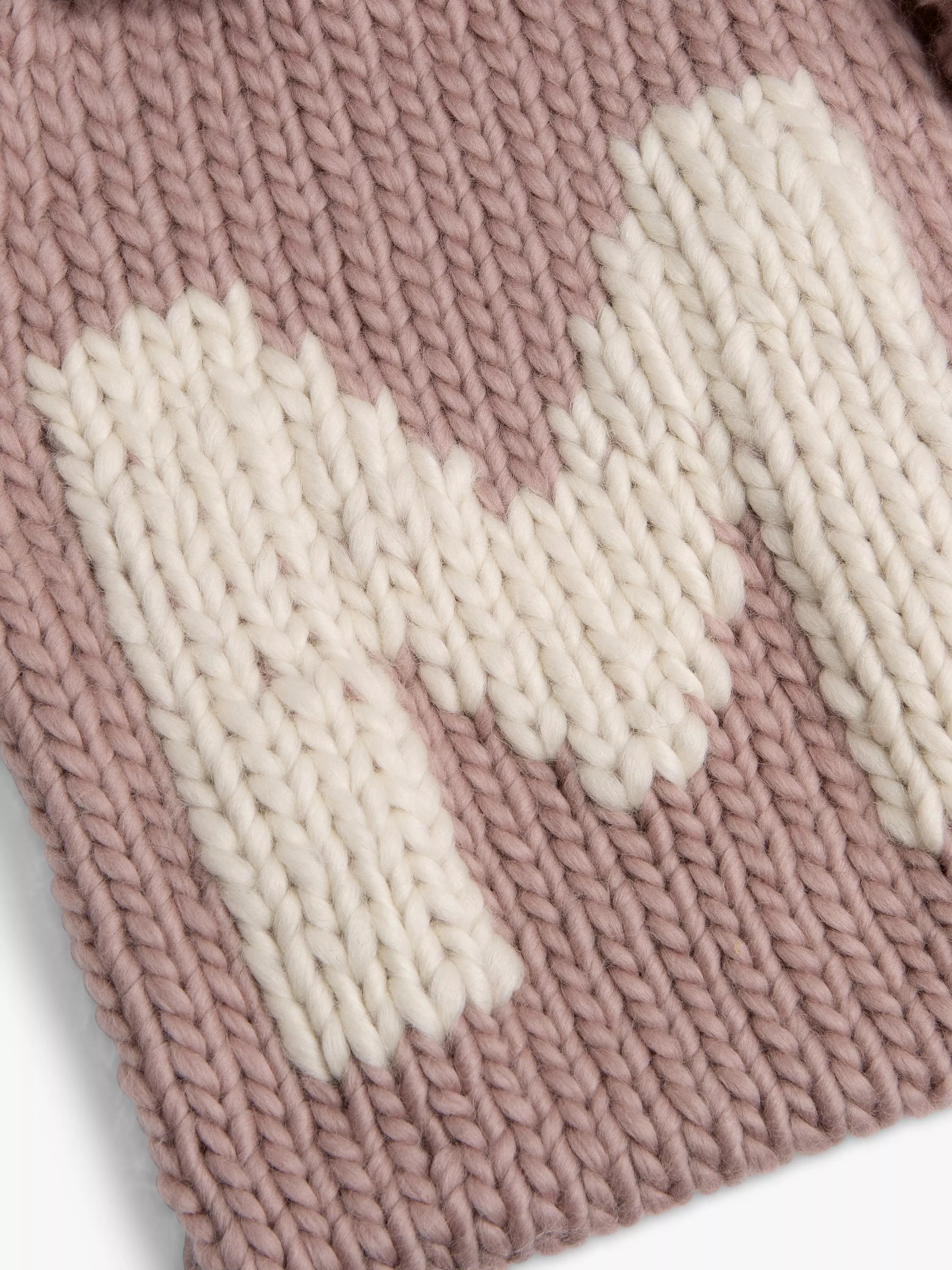 Wool Couture monogram hot water bottle cover knitting kit (British brand)