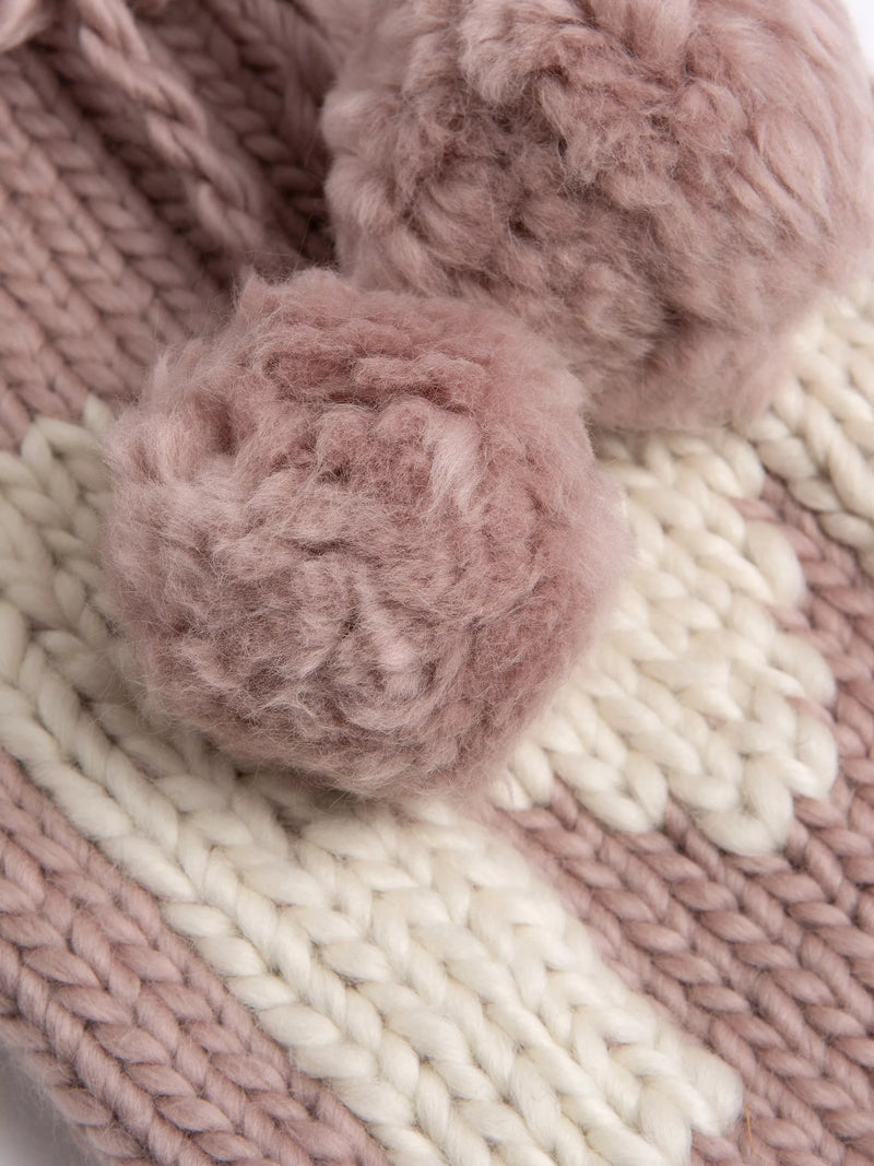 Wool Couture monogram hot water bottle cover knitting kit (British brand)