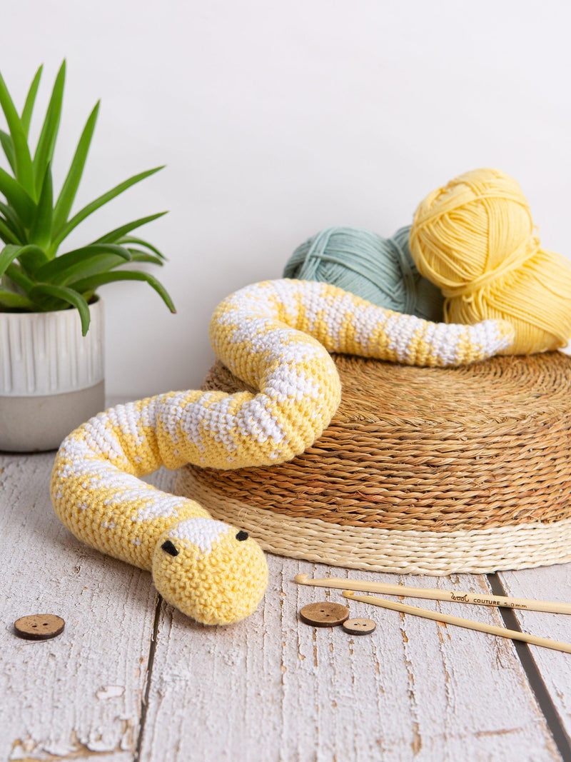 Wool Couture Cyril Snake crochet kit 60cm, UK version