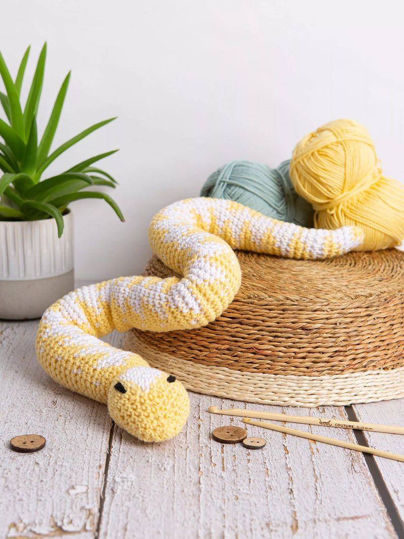 Wool Couture Cyril Snake crochet kit 60cm, UK version