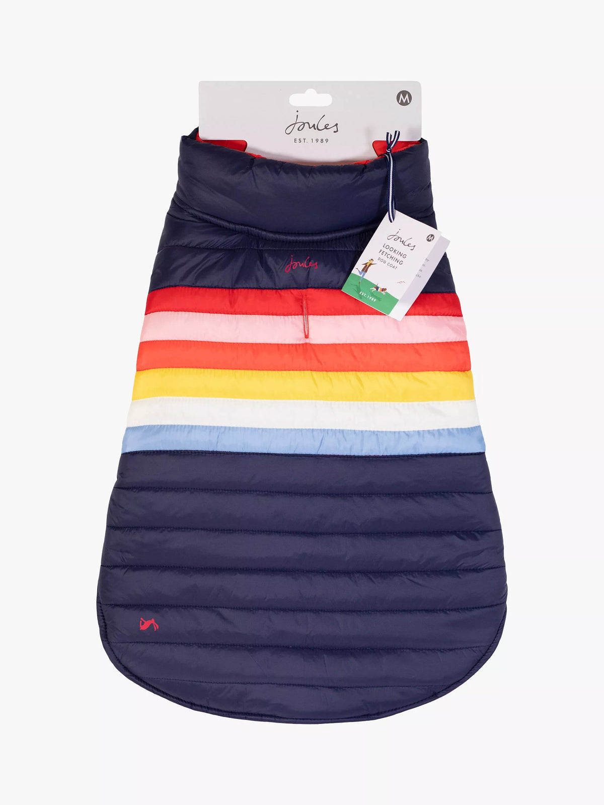 Joules Snug Rainbow Stripe Hundemantel Multi