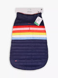 Joules Snug Rainbow Stripe Dog Coat, Multi