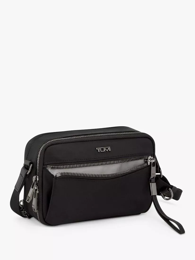 TUMI Voyageur Langley Umhängetasche Schwarz Gunmetal - Britisches Produkt