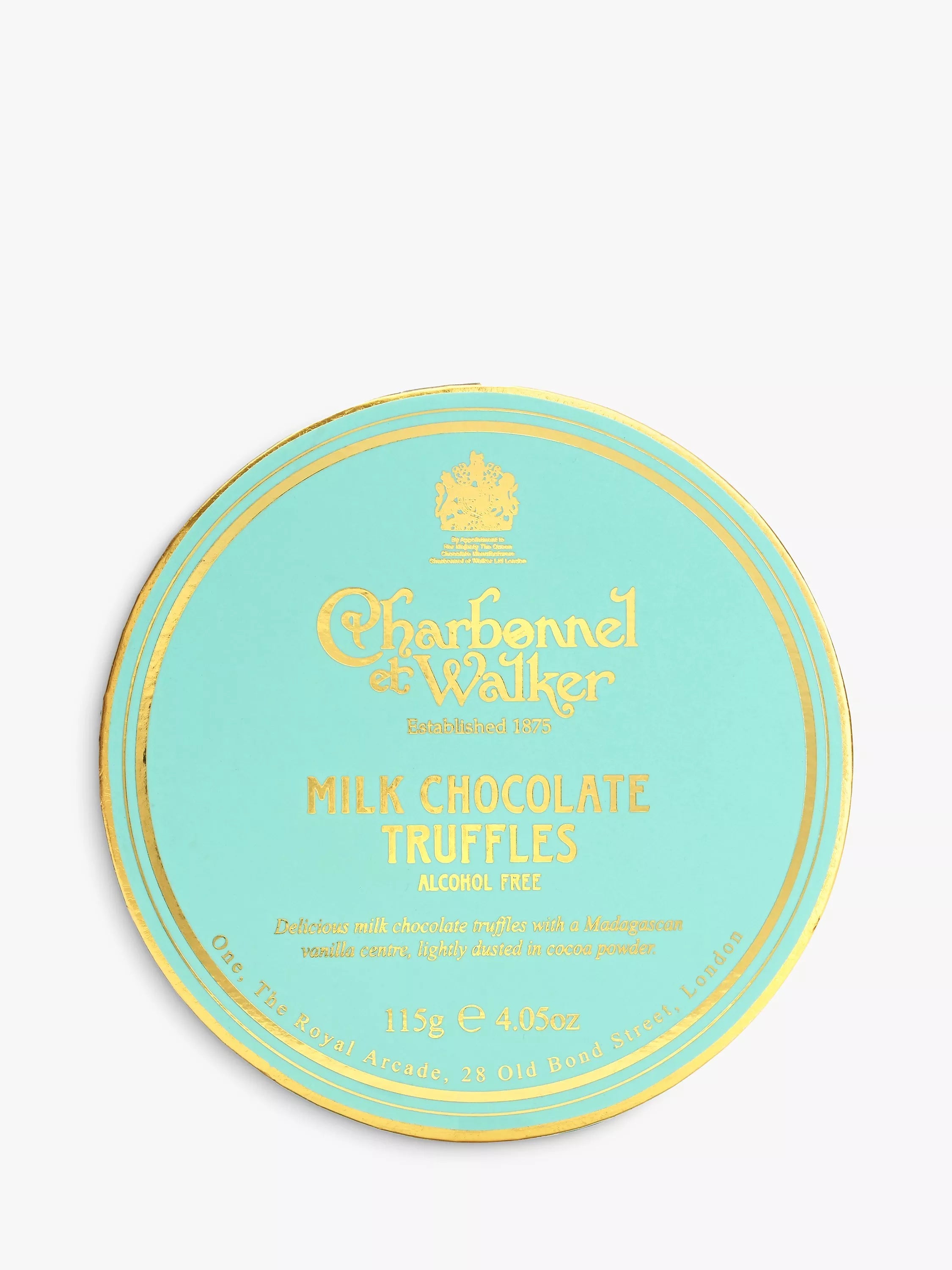 Charbonnel et Walker milk chocolate truffles with vanilla centre, 115g - British product