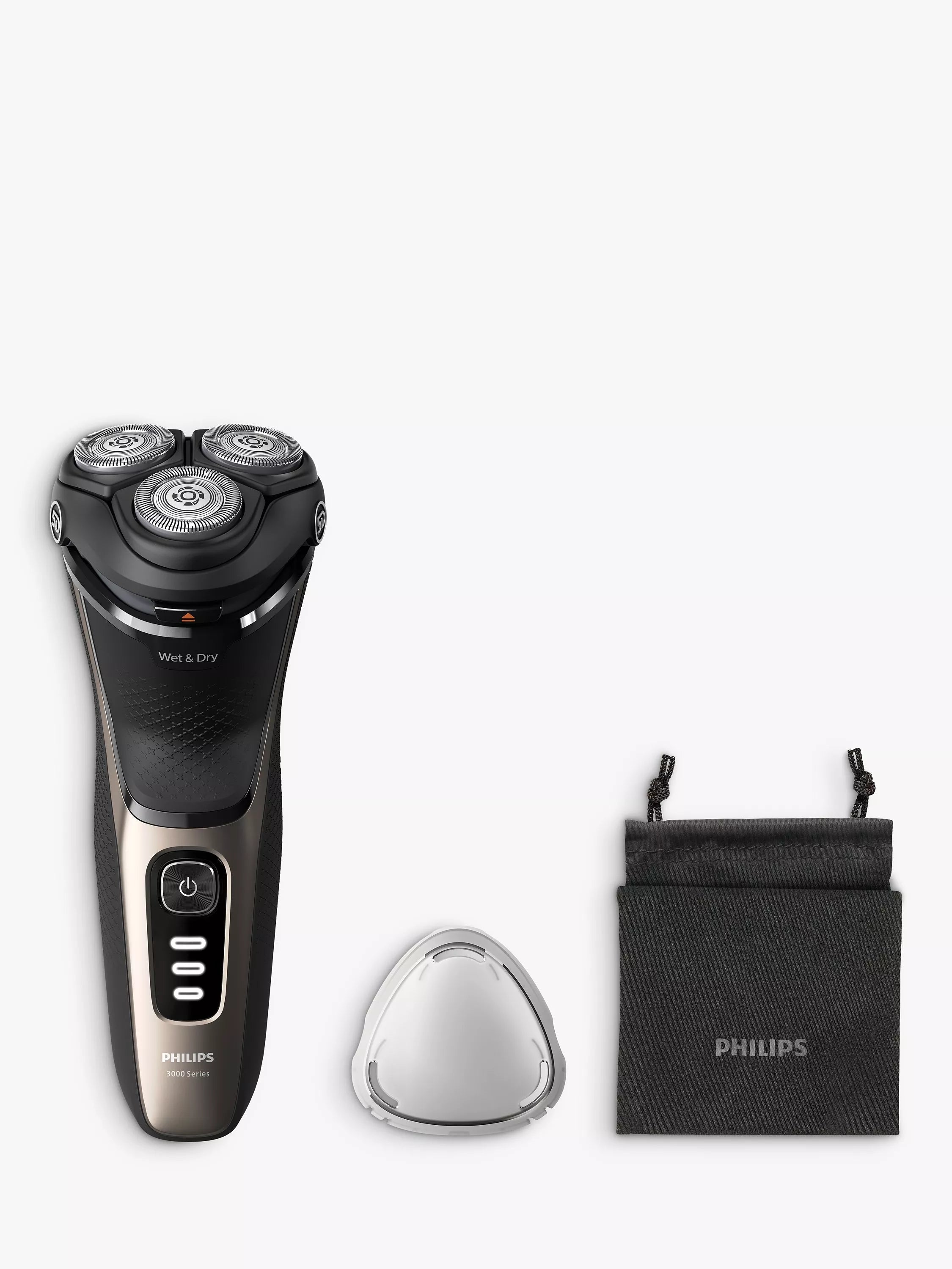Philips electric shaver in Ash Gold, imported from the UK