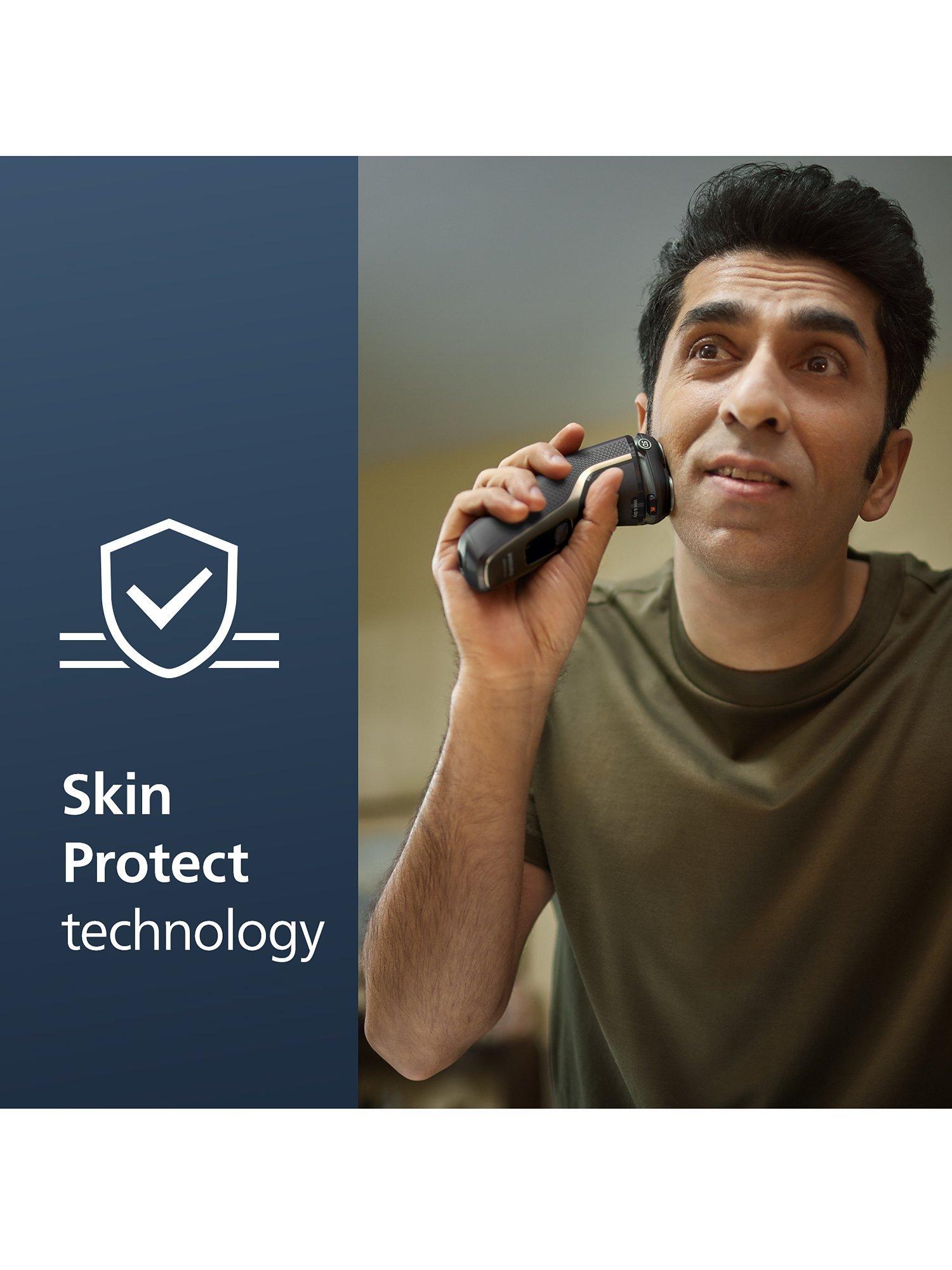 Philips electric shaver in Ash Gold, imported from the UK